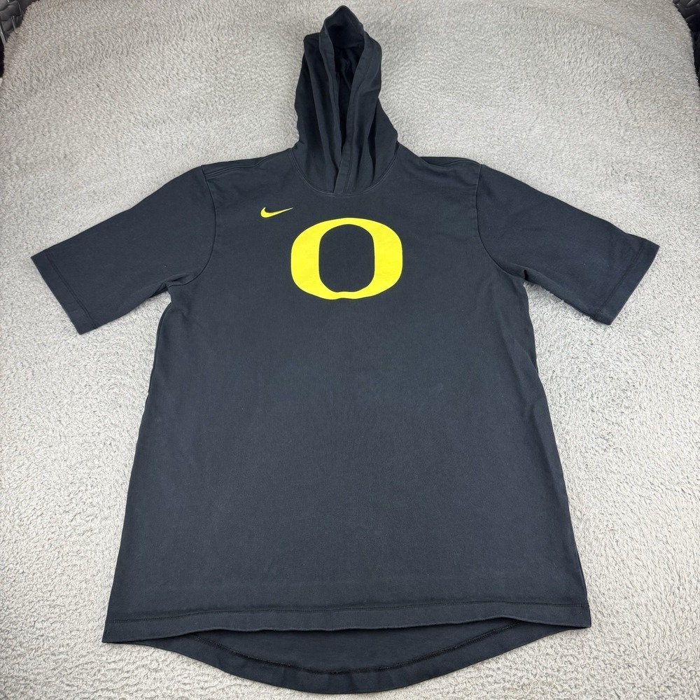 Nike‎ Tee Oregon Ducks Hooded Player Training Tee Men's Large Black AJ6714-010